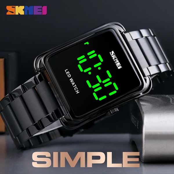 Skmei 1505 Led Digital Wristwatch For Men. – Black