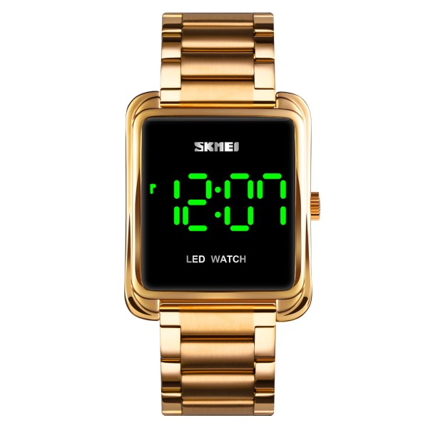 Skmei 1505 Led Digital Wristwatch For Men. – Gold
