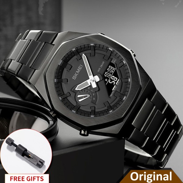 SKMEI 1816 Stylish Premium Quality Quartz Watch Man For-Black